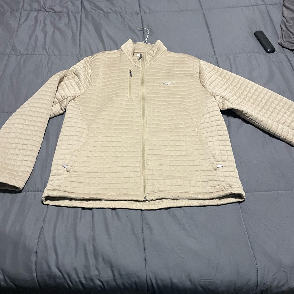 Greg Norman Collection Cream Performance Jacket